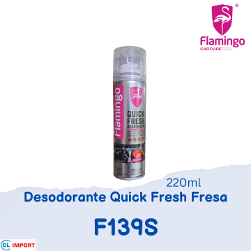 Desodorante Quick Fresh Fresa 220ml Flamingo
